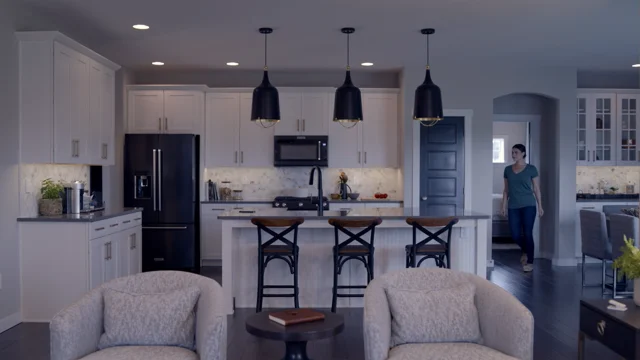 kitchen lighting controlled by smart lighting solutions